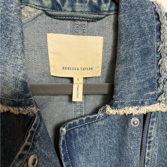 Rebecca Taylor Denim Jacket Size Small - Picture 3 of 4